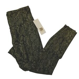 All in Motion Leggings Green Print Hi Waisted Athletic Pants NWT SKUW652 & W653